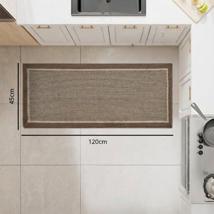 Kitchen Floor Mat - Striped Border Runner