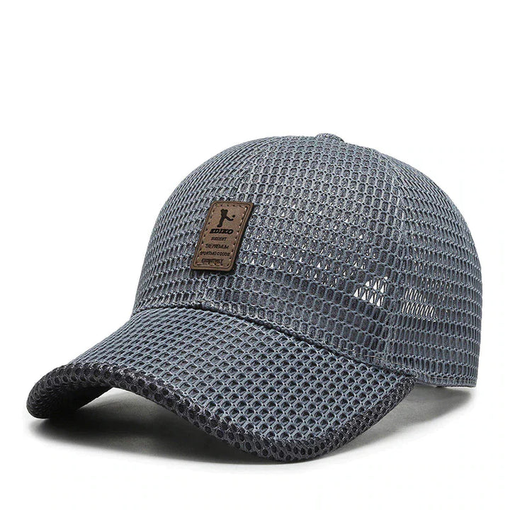 Men's Baseball Cap - Mesh Panel Curved Brim Adjustable
