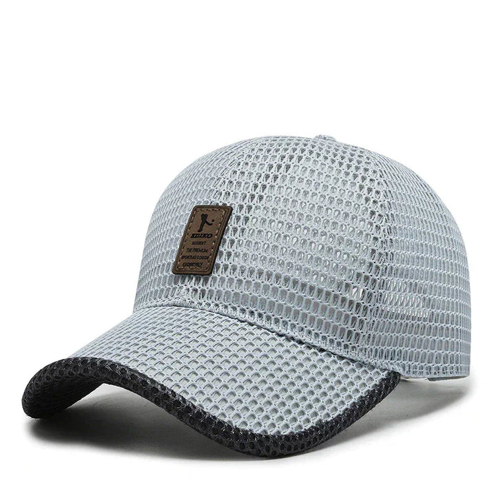 Men's Baseball Cap - Mesh Panel Curved Brim Adjustable