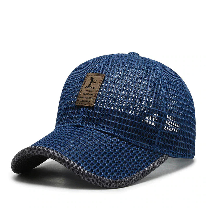 Men's Baseball Cap - Mesh Panel Curved Brim Adjustable