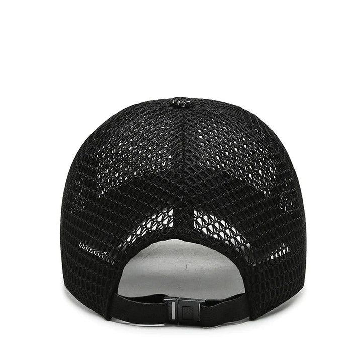 Men's Baseball Cap - Mesh Panel Curved Brim Adjustable