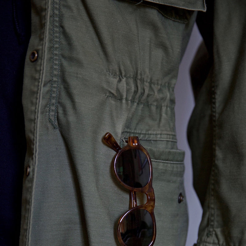 Men's Field Jacket Zip Front Utility Jacket