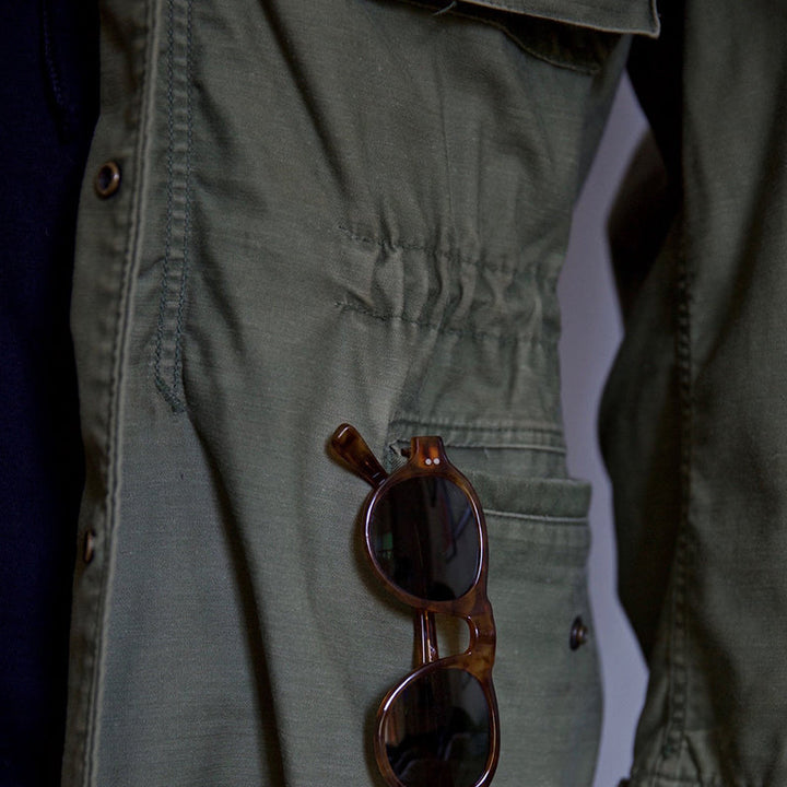 Men's Field Jacket Zip Front Utility Jacket