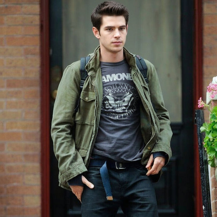 Men's Field Jacket Zip Front Utility Jacket