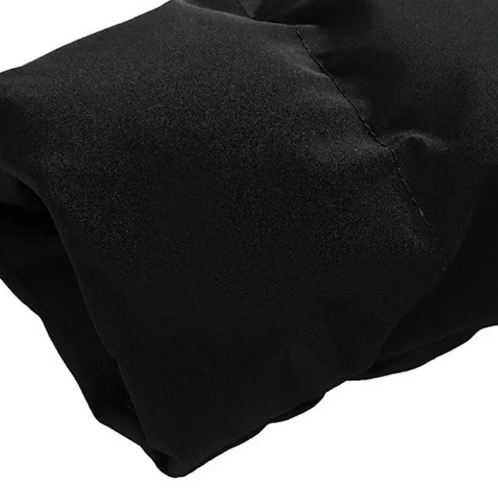 Men's Hooded Puffer Jacket - Drawstring Hood Zip Front