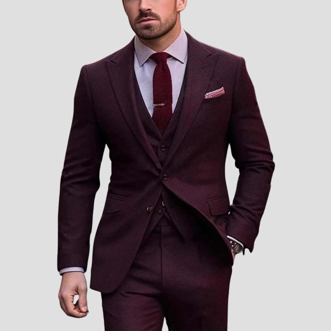 Men's Three Piece Suit - Notch Lapel