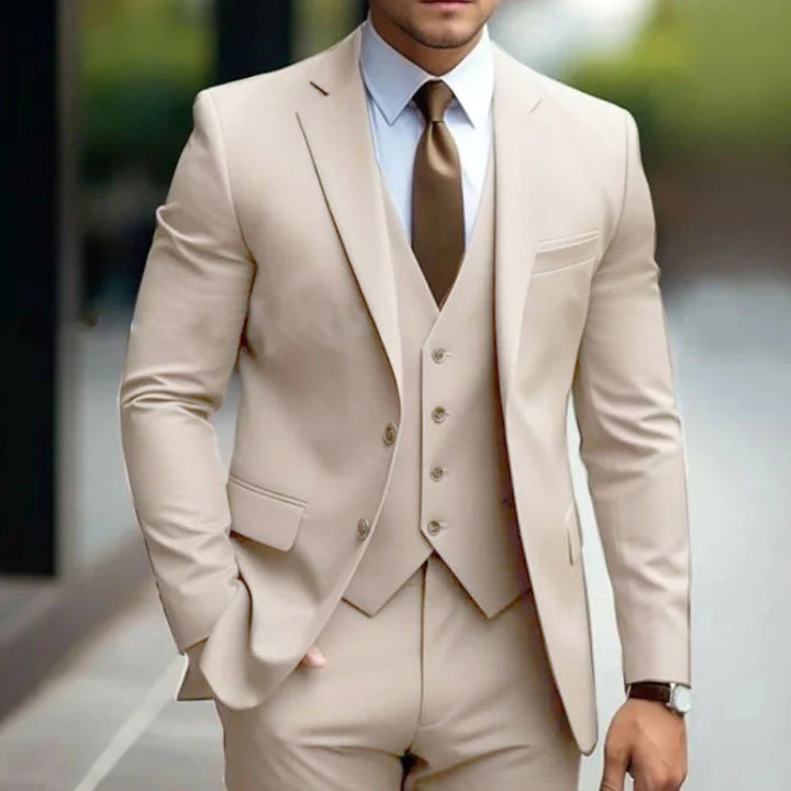 Men's Three Piece Suit - Notch Lapel
