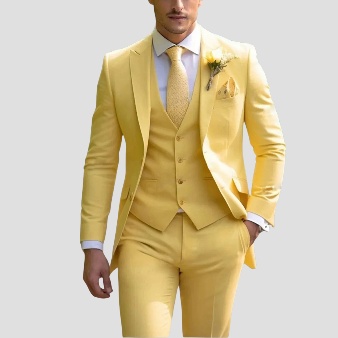Men's Three Piece Suit - Notch Lapel