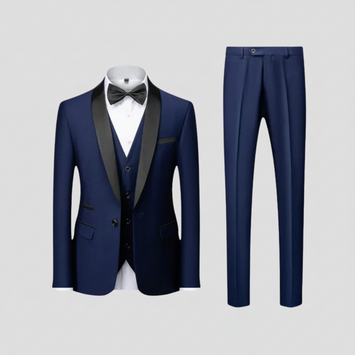 Men's Three Piece Tuxedo Suit - Shawl Lapel