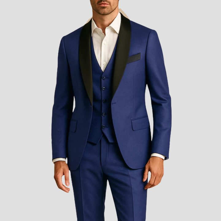 Men's Three Piece Tuxedo Suit - Shawl Lapel