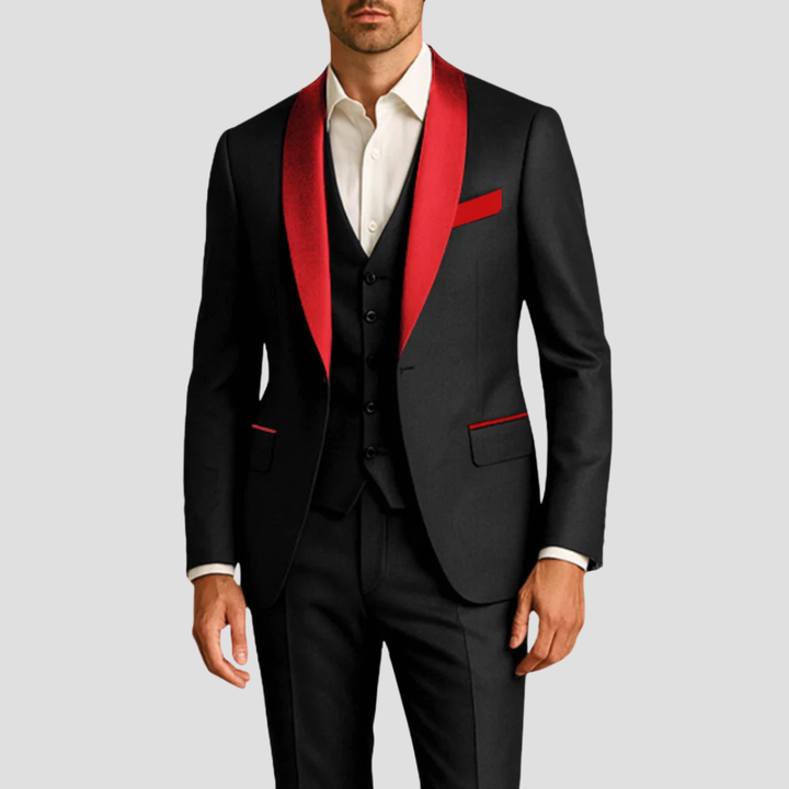Men's Three Piece Tuxedo Suit - Shawl Lapel