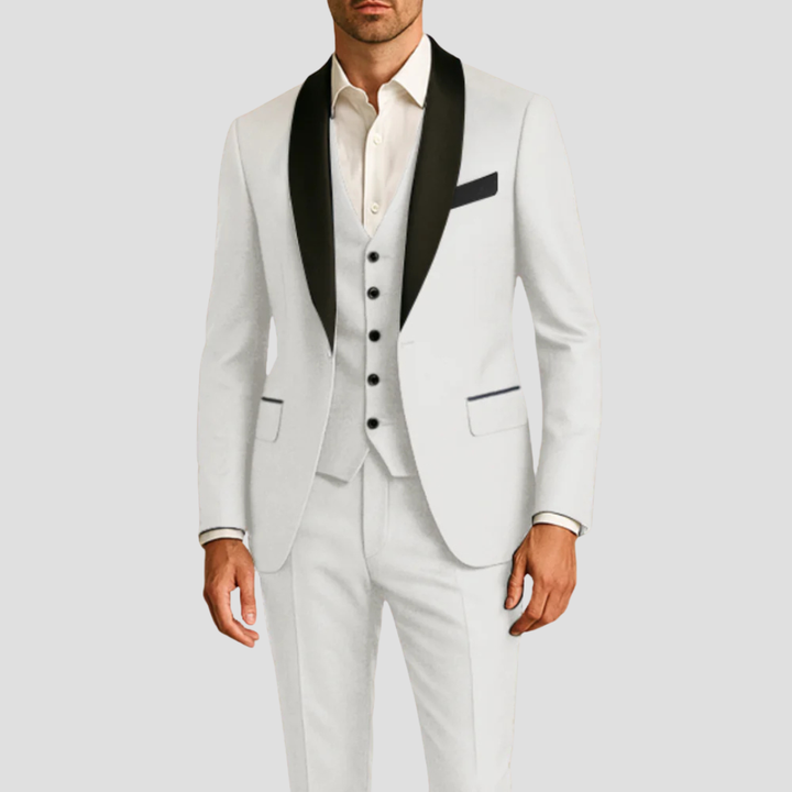 Men's Three Piece Tuxedo Suit - Shawl Lapel
