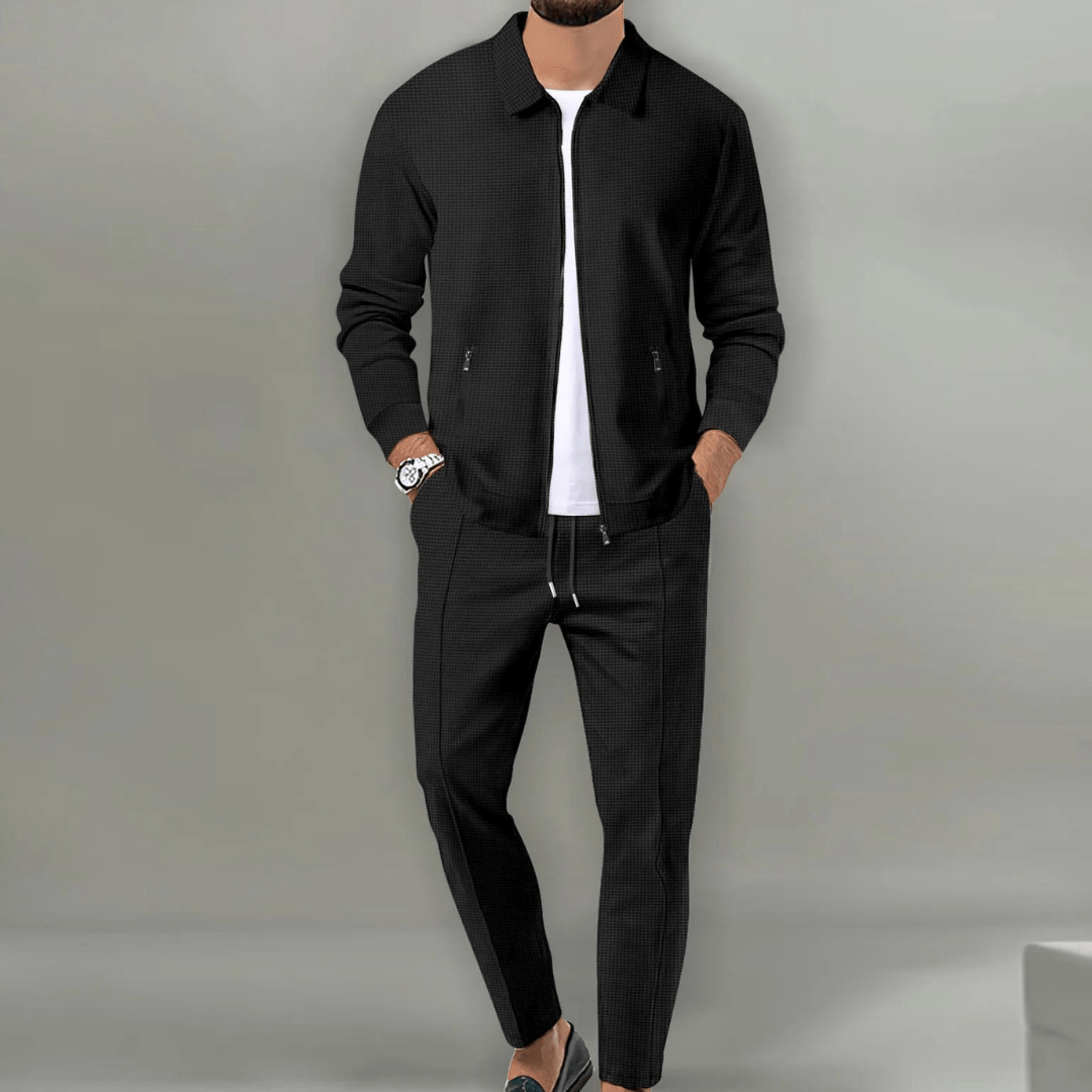 Men's Two Piece Set - Zip Jacket and Trousers