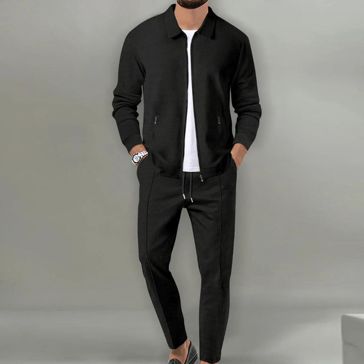 Men's Two Piece Set - Zip Jacket and Trousers