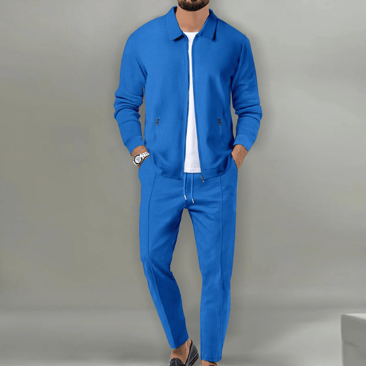 Men's Two Piece Set - Zip Jacket and Trousers