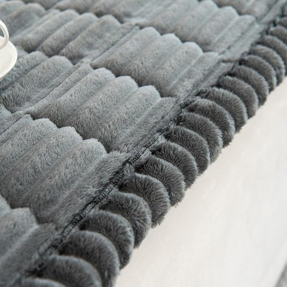 Sofa Cover Mat - Quilted Plush with Contrast Border