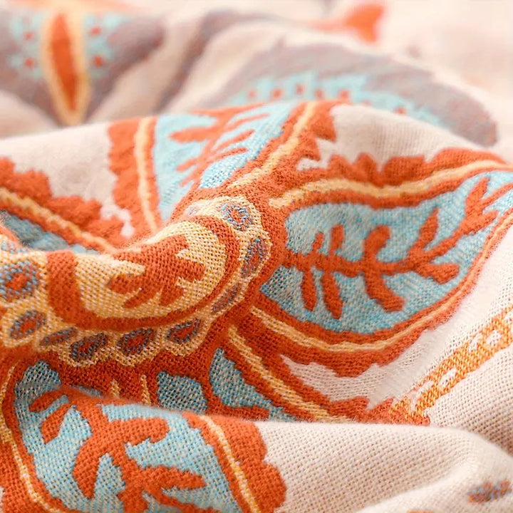  Throw Blanket - Reversible Floral Print