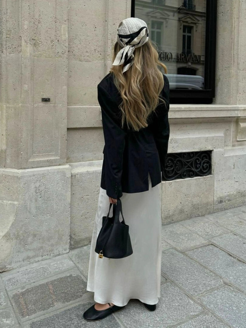 Women's Bucket Tote Bag - Top-Handle Padlock Closure