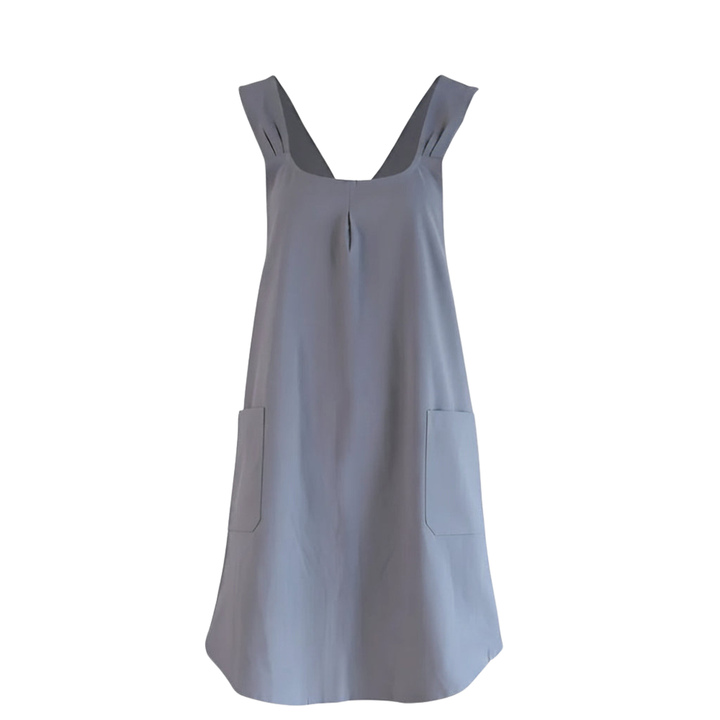 Women's Cross Back Pinafore Apron - Front Pockets