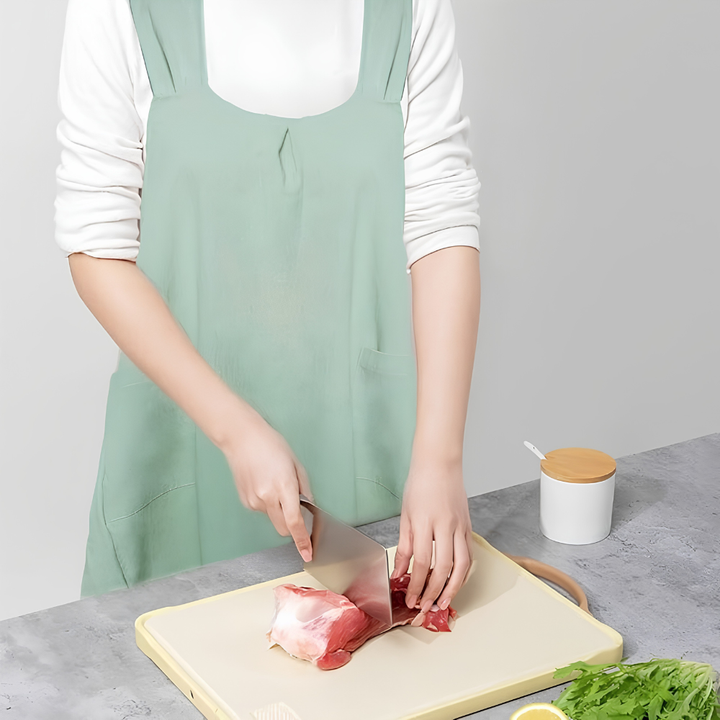 Women's Cross Back Pinafore Apron - Front Pockets