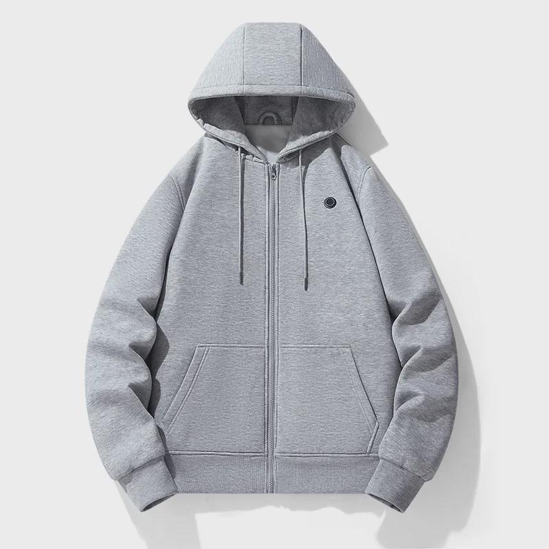 Women's Heated Zip-Up Hoodie - Long Sleeve Electric Heating Fleece Jacket