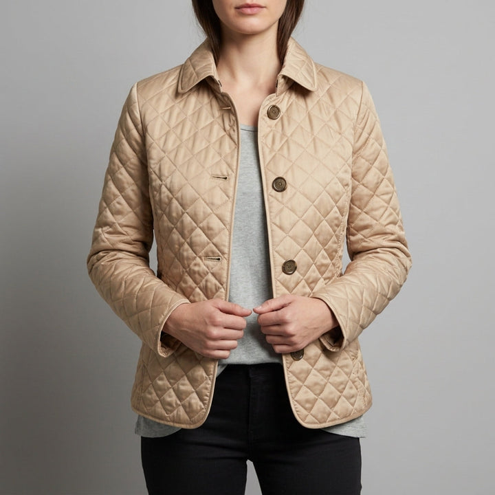 Women's Quilted Jacket - Button Front