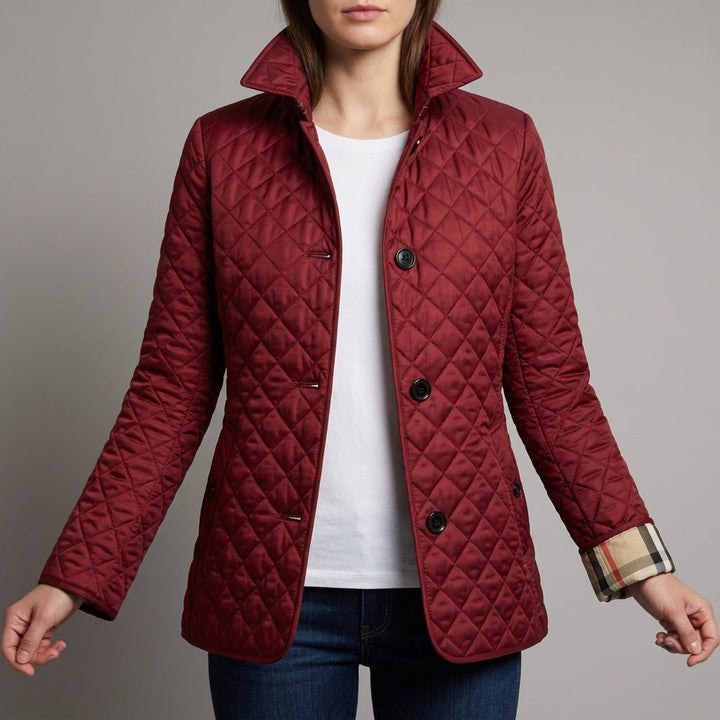 Women's Quilted Jacket - Button Front