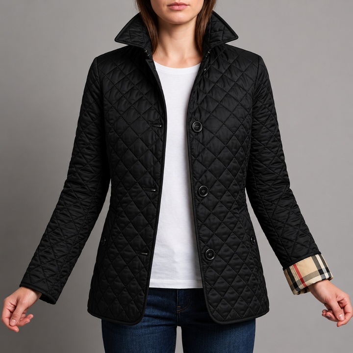 Women's Quilted Jacket - Button Front