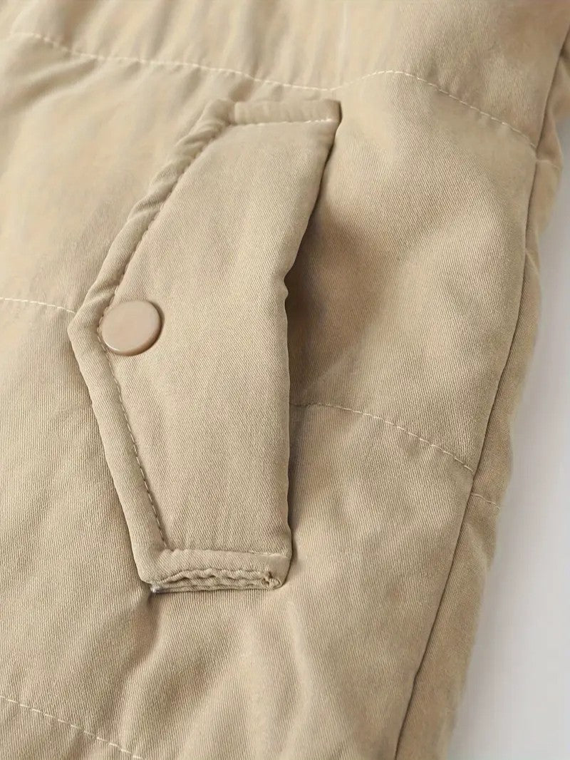 Women's Sherpa Lined Hooded Jacket - Zip-Up Fleece Outer Coat