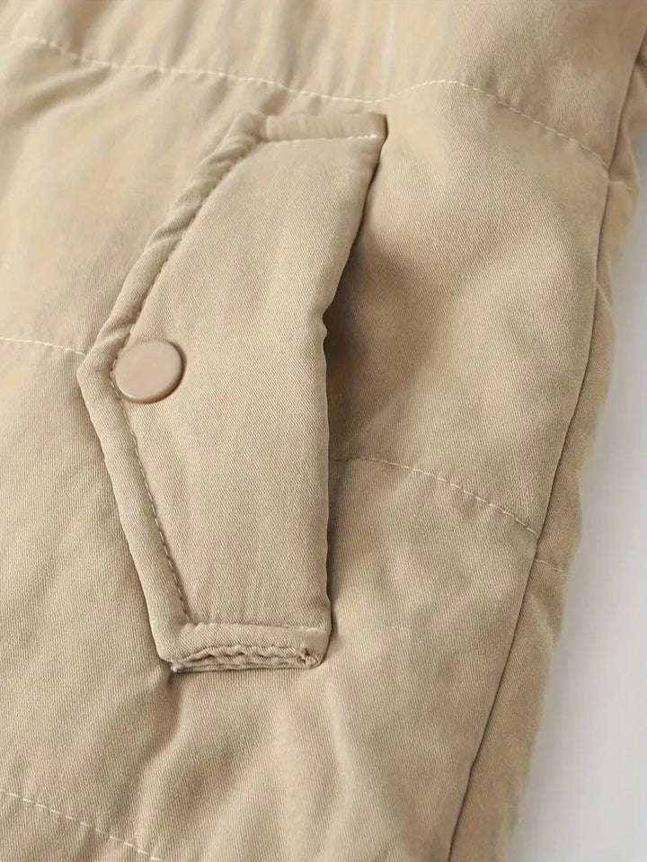 Women's Sherpa Lined Hooded Jacket - Zip-Up Fleece Outer Coat