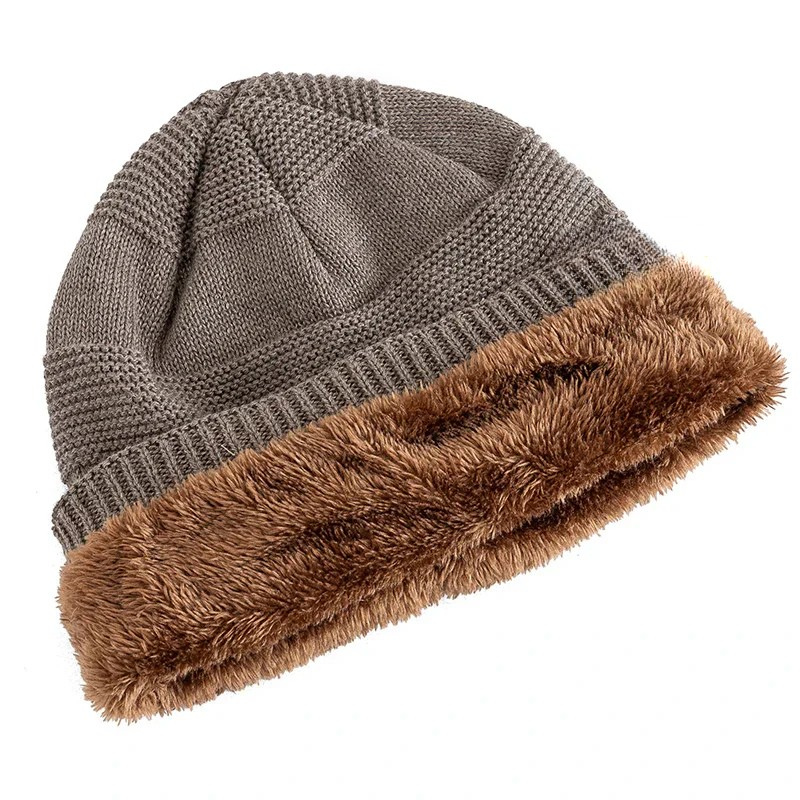 Women's Slouchy Knit Beanie - Fleece Lined Oversized Hat