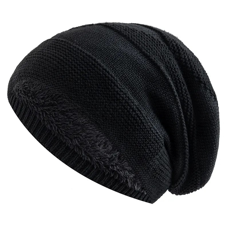 Women's Slouchy Knit Beanie - Fleece Lined Oversized Hat