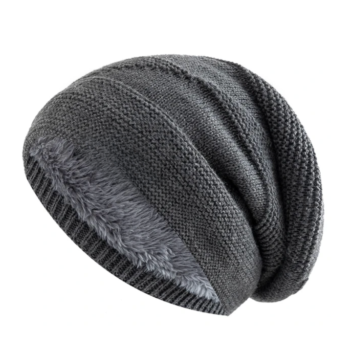 Women's Slouchy Knit Beanie - Fleece Lined Oversized Hat