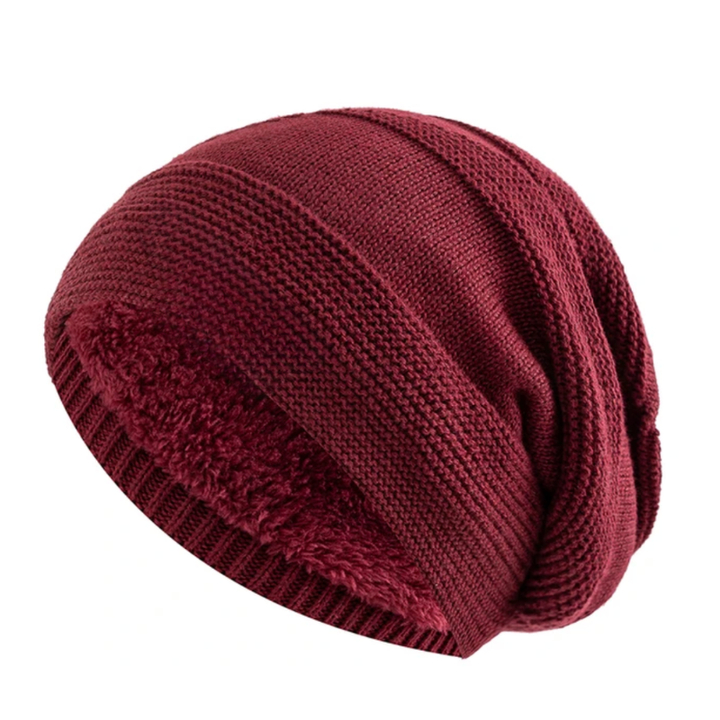 Women's Slouchy Knit Beanie - Fleece Lined Oversized Hat