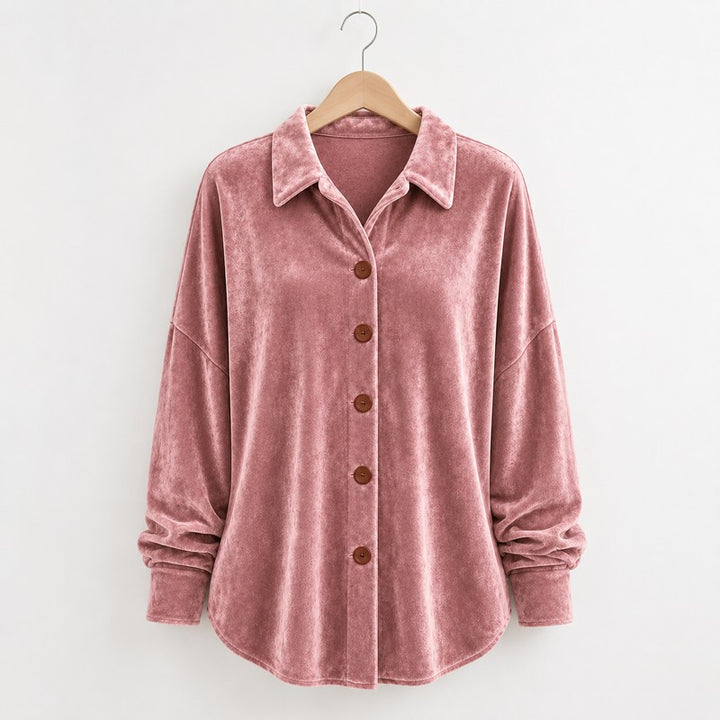 Women's Button-Front Shirt - Drop Shoulder