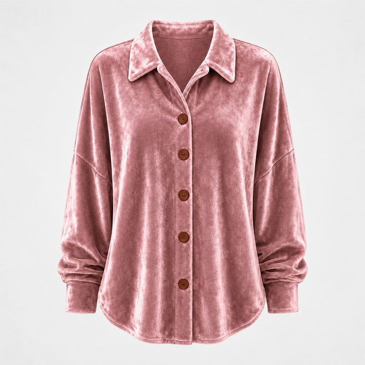 Women's Button-Front Shirt - Drop Shoulder