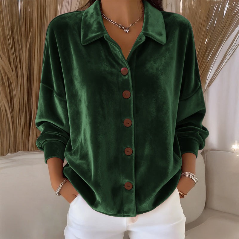 Women's Button-Front Shirt - Drop Shoulder