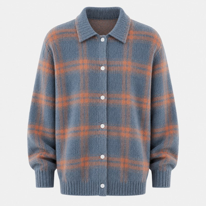 Women's Collared Layering Cardigan - Relaxed Fit