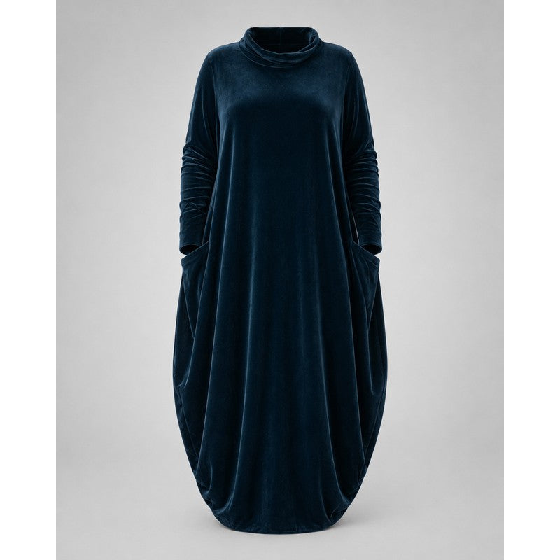Women's Maxi Dress - Cocoon Silhouette