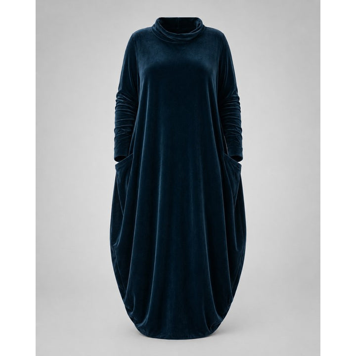 Women's Maxi Dress - Cocoon Silhouette