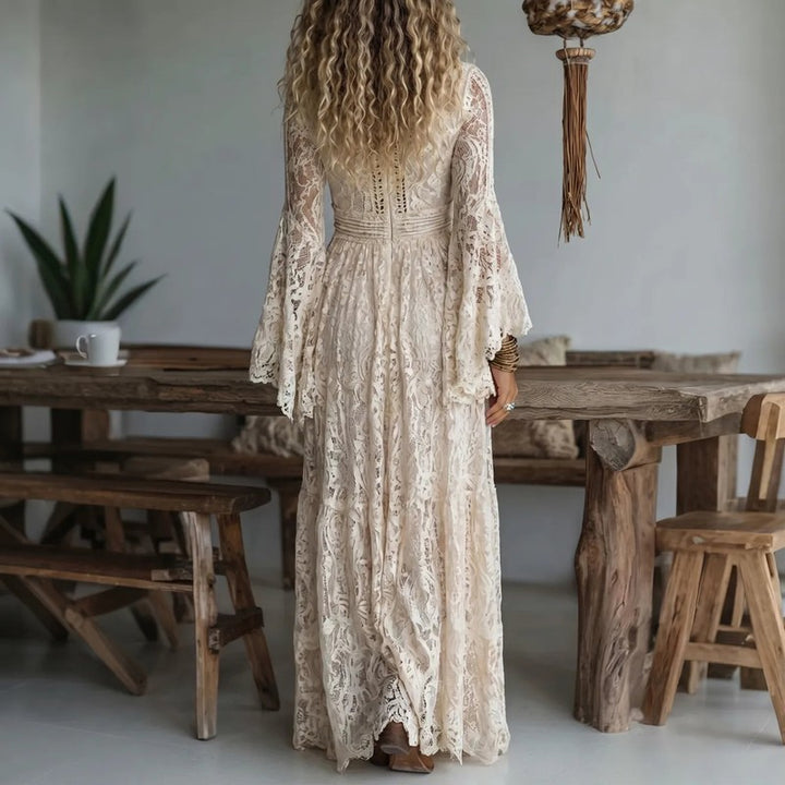 Women's Maxi Dress - Cream