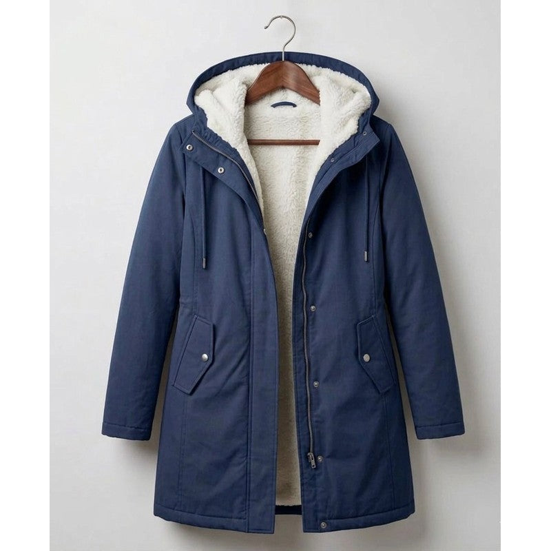 Women's Parka - Mid-Thigh Length with Storm Hood