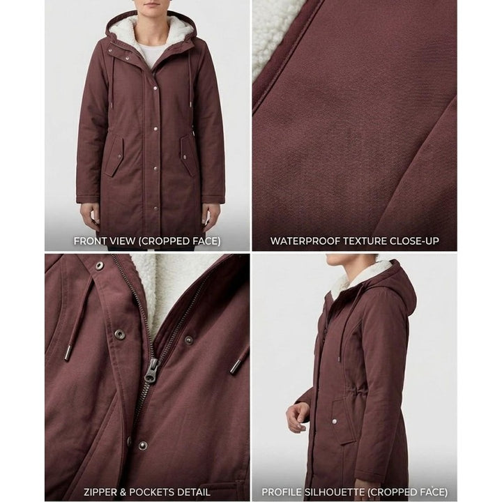 Women's Parka - Mid-Thigh Length with Storm Hood