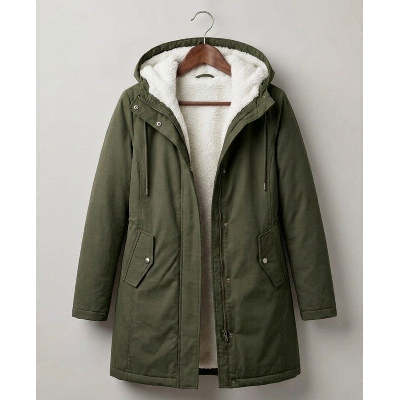 Women's Parka - Mid-Thigh Length with Storm Hood