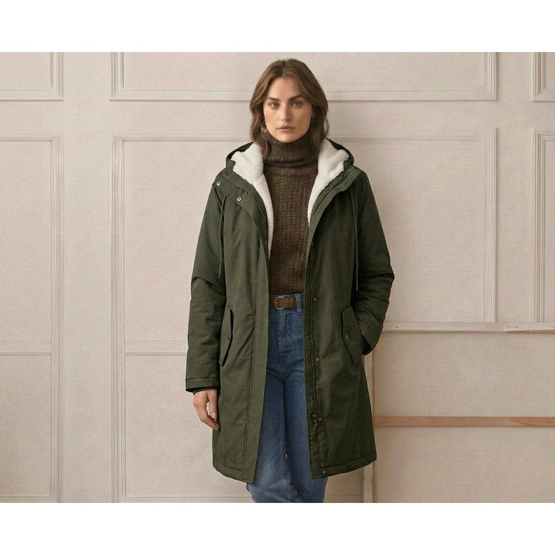 Women's Parka - Mid-Thigh Length with Storm Hood