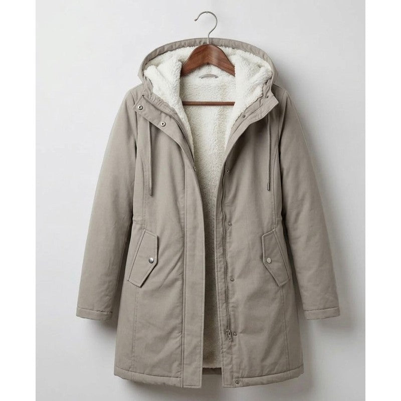 Women's Parka - Mid-Thigh Length with Storm Hood