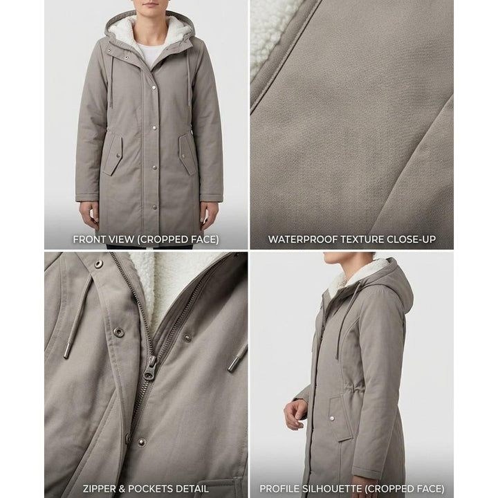 Women's Parka - Mid-Thigh Length with Storm Hood