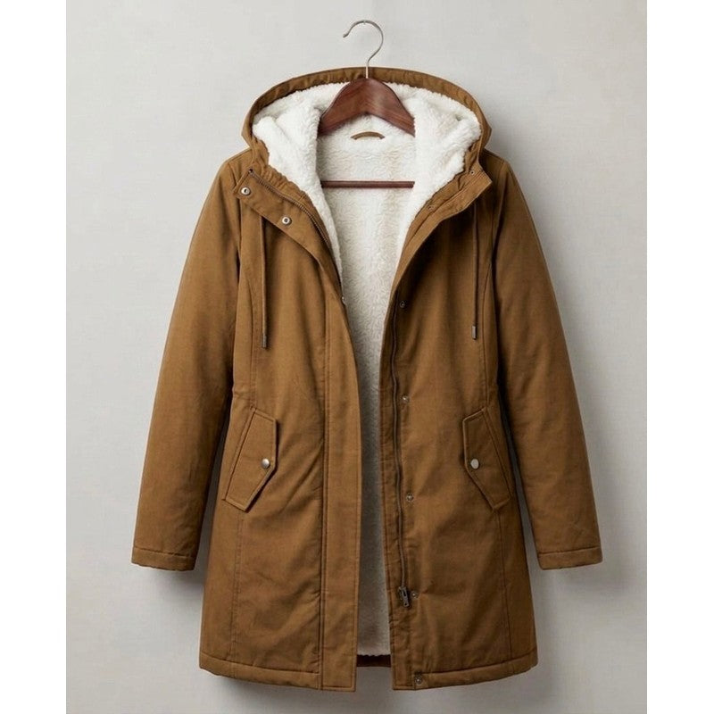 Women's Parka - Mid-Thigh Length with Storm Hood