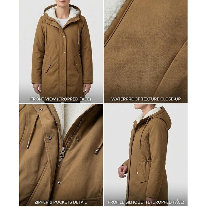 Women's Parka - Mid-Thigh Length with Storm Hood