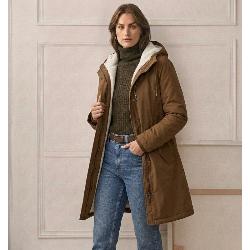 Women's Parka - Mid-Thigh Length with Storm Hood